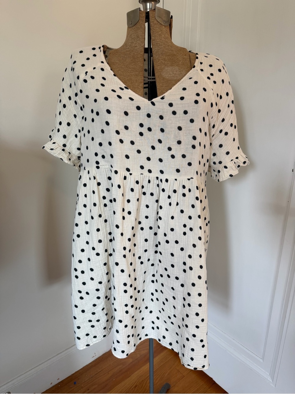 Madewell polka dot size L dress